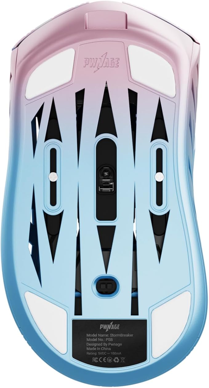PWNAGE Stormbreaker Wireless Magnesium Gaming Mouse 4kHz - 50grams Ultralight Esports Pro Gamer Flawless Professional PAW3395 Optical Sensor 26,000 DPI (blg)