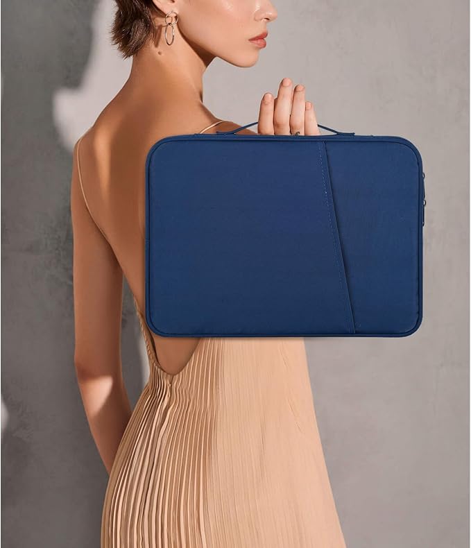 9-11 Inch Tablet Carrying Sleeve Case for Amazon Fire Max 11 2023/10.1" Fire HD 10 Plus Kids Pro,iPad 11th/Pro M5 M4/Air M4 M3 M2 11"/Samsung Galaxy Tab S9 S8 S7 11" Protective Bag with Handle(Blue)
