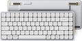 LOFREE Flow84 Low Profile Mechanical Keyboard, 75 Percent Rechargeable Wireless Keyboards with Bluetooth and Wired Connection for Windows, Mac OS/White Ghost Linear Switches