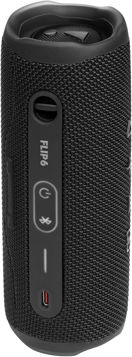 JBL FLIP 6 Waterproof Portable Speaker Bundle with gSport Silicone Sleeve (Black)