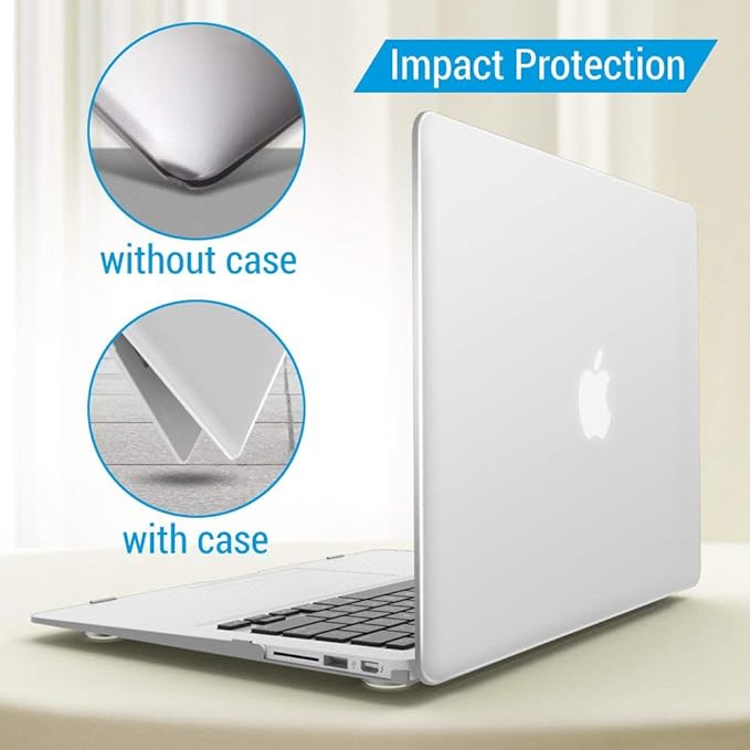 IBENZER Compatible with MacBook Air 11 Inch Case Model A1370 A1465, Soft Touch Plastic Hard Shell Case Bundle with Keyboard Cover for Mac Air 11, Clear, A11CL+1