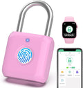 Fingerprint Padlock,Smart Padlock with APP Unlock,Fingerprint Locker Lock,USB Rechargeable for Gym Locker,Locker, School,Storage, Luggage