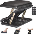 Adjustable Footrest with Removable Foam Cushion, Under Desk Footrest with Massage Beads for Car, Home, Office Stool, 4-Level Height for Improved Posture Back&Hip Pain Relief(Black Plus)