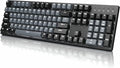 DURGOD K310 Corona White Backlit Full Size Mechanical Keyboard | 104 Keys Full Size | USB C Wired | Doubleshot PBT Keycaps | Programmable Keys | Windows & Mac (Corona, Cherry MX Silent Red Switch)