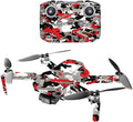 MightySkins Compatible with DJI Mini 2 Portable Drone - Red Camo | Protective, Durable, and Unique Vinyl Decal wrap Cover | Easy to Apply, Remove, and Change Styles | Made in The USA