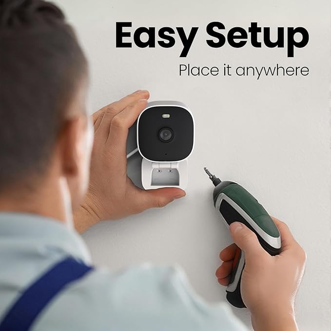 VIMTAG 2.5K Cameras for Home Security Outdoor/Indoor, Color Night Vision Security Camera for Baby/Pet/Dog/Nanny, Light/Siren, Motion Detection, 2-Way Audio, Work with Alexa, Cloud/Card Storage, 2Pcs