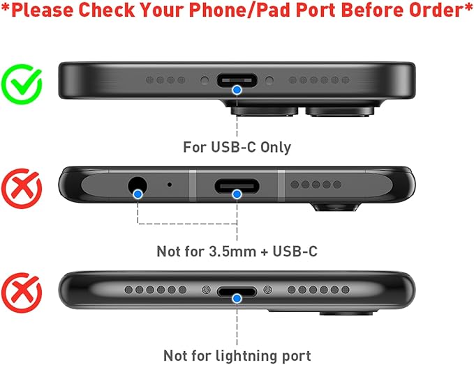 USB C Headphones for iPad A16/iPhone 17 Pro Max 16 15 Plus, HiFi Stereo Type C Earphones USB-C Wired Earbuds with Mic Volume Control for Samsung S26/S25 S24/S23/S22/S21/Pixel 10 9 8 7 6 Pro, Mint