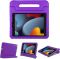 ProCase Kids Case for iPad 9th Generation/iPad 8/iPad 7, iPad 10.2 Case 2021 2020 2019/iPad Air 10.5/iPad Pro 10.5 Kids Case, Shockproof Lightweight Case with Convertible Handle -Purple