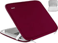 14 inch Laptop Sleeve, Upgrade Shockproof Protective Computer Cover Flip Case Briefcase Carrying Bag Compatible with 14" HP, Lenovo, Asus, Acer, Notebook, Chromebook Computer, Red
