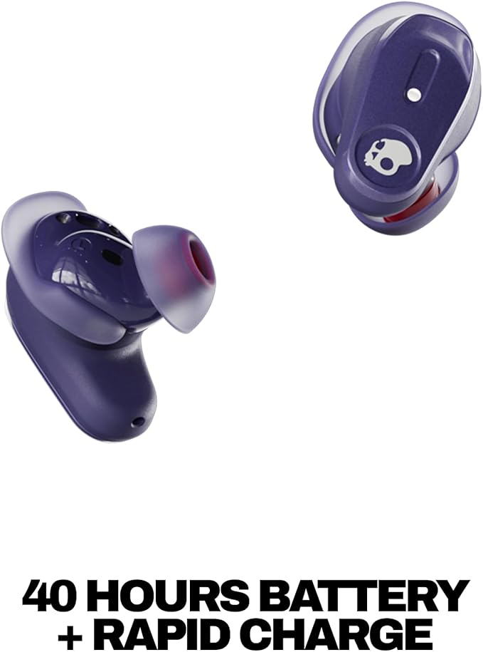 Skullcandy Method 360 ANC Wireless Earbuds, Sound by Bose, Bluetooth Headphones, Premium Noise Cancelling, Up to 40 Hrs Battery, Sweat and Water Resistant, Microphone for iPhone Android - Future