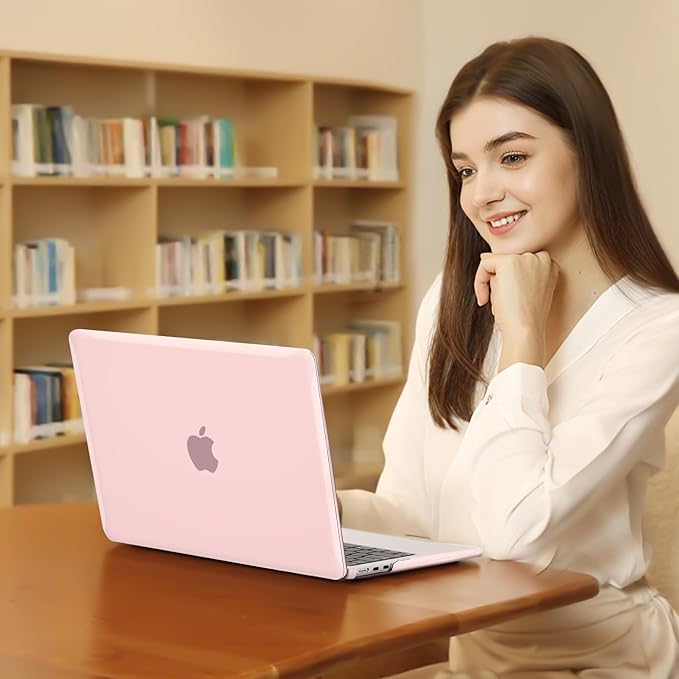 MOSISO Compatible with MacBook Air 13 inch Case M5 2026 M4 2025 M3 M2 2024-2022 A3449 A3240 A3113 A2681, Scratches-Resistant Protective Hard Shell for MacBook Air 13.6 inch Case, Rose Pink