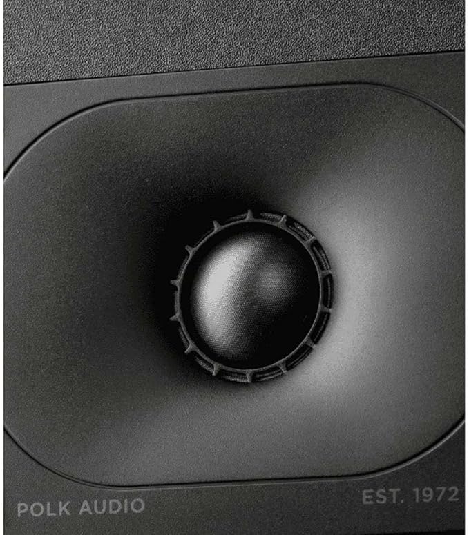 Polk Monitor XT15 Pair of Bookshelf or Surround Sound Speakers - Hi-Res Audio Certified, Dolby Atmos & DTS:X Compatible, 1" Terylene Tweeter & 5.25" Dynamically Balanced Woofer (Pair, Midnight Black)