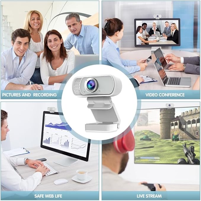 usb c webcam 1080P Webcam,Live Streaming Web Camera with Stereo Microphone, Desktop or Laptop USB Webcam 110 Degree View Angle, HD Web cam for Switch 2,Video Calling, Recording, Conferencing, Gaming