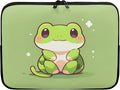 Cute Frog Laptop Sleeve for Women Teen Girls 12 inch Laptop Accessories with Versatile Uses Lap Top Case Portable Computer Sleeve Laptop Pouch Ideal Gifts for Holidays Green