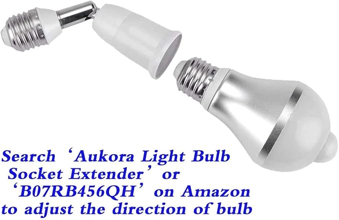 Motion Sensor Light Bulbs, Aukora 12W (100-Watt Equivalent) E26 Motion Activated Dusk to Dawn Security Light Bulb Outdoor/Indoor for Front Door Porch Garage Basement Hallway Closet(Warm White 2 Pack)