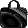 11 11.6 12 12.1 12.5 inches Laptop Sleeve Chromebook Case Ultrabook Case Notebook Sleeve PC Messenger Bag Tablet Case Neoprene Handle Sleeve for Women Men, Two Pockets(Cool Black)