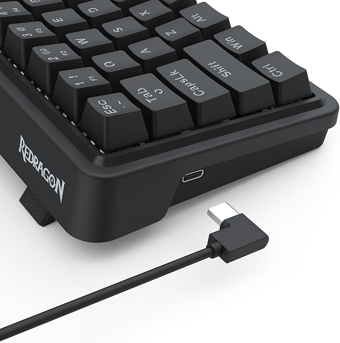 Redragon K722 60% Wired Gasket RGB Gaming Keyboard, 61 Keys Hot-Swap Compact Mechanical Keyboard w/Free-Mod Socket, 3-Layer Noise Dampening, Quiet Custom Linear Switch