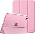 MoKo for iPad mini 7 (A17 Pro) Generation Case 2024, iPad mini 6 Case 2021, 8.3-inch Slim Lightweight Protective Hard Back PC Shell Stand Cover Support Touch ID, Auto Wake/Sleep, Nosegay Pink