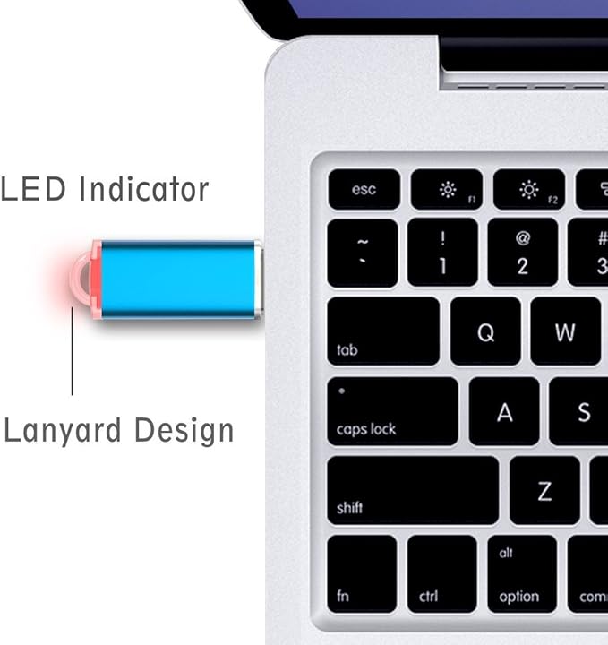 USB Flash Drive 32GB, Maspen Thumb Drive 2.0 High Speed Memory Stick Jump/ Zip/ Pen Drive,Blue,32 GB
