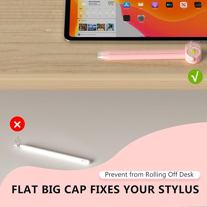 Silicone Case Compatible with Apple Pencil 2nd Generation, Pro - Cute Protective Cover Compatible with Apple Pen 2, Pencil Sleeve for ipad Pencil 2nd Gen, Shockproof Skin Accessories for iPad Pen