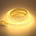 3.28ft LED Strip Lights AC 110V Waterproof Outdoor Light SMD 5730 120LEDs/m 3000K Warm White LED Rope Lights Flexible Cuttable LED Lights for Bedroom Wall Kitchen Under Cabinet Lighting