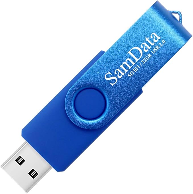 SamData 32GB USB Flash Drives 5 Pack 32GB Thumb Drives Memory Stick Jump Drive with LED Light for Storage and Backup (5 Colors: Black Blue Green Red Silver)