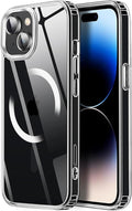 Tigowos for iPhone 15 Magnetic case Fits MagSafe 15FT Drop Resistant Anti-Yellowing Heavy Duty Shockproof Back Cover Fits iPhone 15 Phone Cases 6.1"，Clear