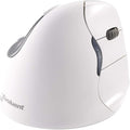 Evoluent – Inventor of The Vertical Mouse – VM4RB Ergonomic Vertical Mouse White Bluetooth for Mac, Right Hand Med to Large, Sculpted for Comfort, Reduces Wrist Strain, 4 Speeds, Plug-N-Play