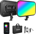 NEEWER 18.3" RGB LED Video Light Panel with APP Control, 360°Full Color, 1 Pack 60W Dimmable 2500K~8500K RGB LED Panel CRI/TLCI 97+ with 17 Special Scenes Effect for Game YouTube Zoom Photography
