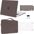 MOSISO Compatible with MacBook Air 15 inch Case M5 2026 M4 2025 M3 M2 2024 2023 A3448 A3241 A3114 A2941,Protective Hard Shell&Carrying Sleeve Bag&Keyboard Cover&Webcam Cover&ScreenFilm, Beige Brown