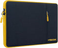Hseok Laptop Sleeve 15.6 16 inch Case Compatible with MacBook Neo 16, MacBook Pro 16" M5/M4/M3/M2/M1, MacBook Air Pro 15", XPS 16, Most 15" 15.6" 16" Notebooks,Black&Yellow