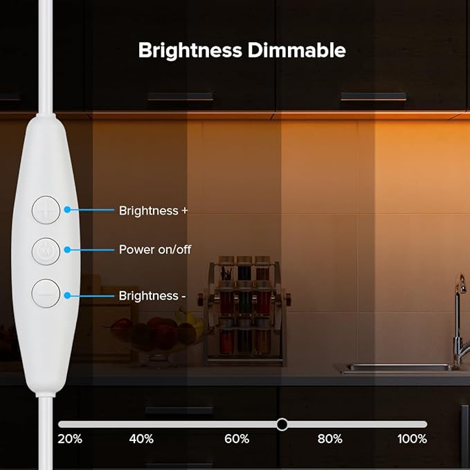 BTF-LIGHTING FCOB COB FOB LED Strip Lights 5V USB Powered 6.56FT 640LEDs Orange Color 8mm Width Dimmable CRI 90+ with 3M Tape Flexible High Density for 3D Printer TV Backlight PC DIY Decor