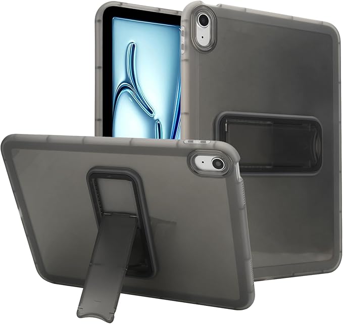 Slim Case for iPad (A16) 11th Generation 11 Inch 2025 / iPad 10th Generation 10.9 Inch 2022, Built-in Kickstand Non-Slip Shockproof Rugged Protective for iPad 11th 10th Gen, Black