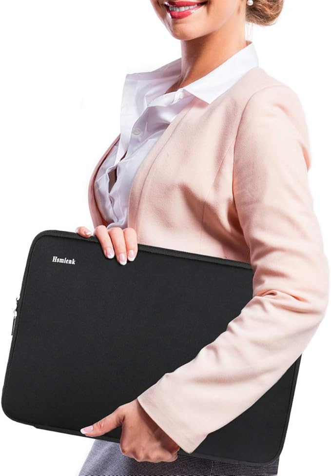 Laptop Case, Protective Computer Sleeve Carrying Bag Compatible with 13 inch New MacBook Air M2/A2681 M1/A2337, New MacBook Pro M2/A2686 M1/A2338/ 12.9-inch iPad Pro 6th/5/4/3rd Generation, Black