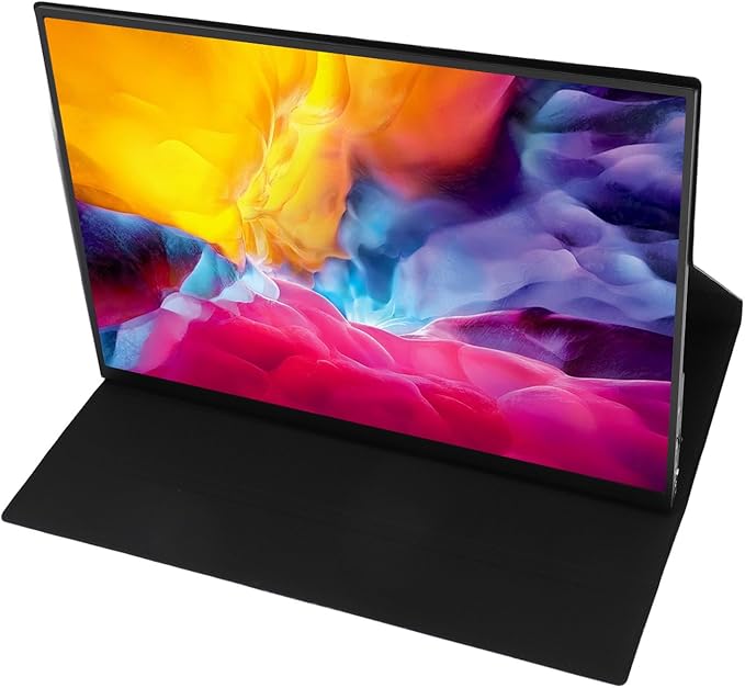 SUNGOOYUE 14.5 Inch Portable Display, 4K IPS Laptop Screen Resolution 16:10 Aspect Ratio 400 Nits Brightness 1500:1 Contrast Ratio, with Adjustable Stand and Dual USB C Ports, for Switch