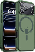 for iPhone 17 Pro Max case with Camera Lens Protector [10Ft Military-Grade Protection] Compatible with fit MagSafe Shockproof Cover Phone case for iPhone 17 Pro max 6.9 inch,Alpine Green