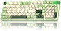 CORBOBO LEOBOG A98-96% Mechanical Keyboard Wireless, Tri-Mode BT5.0/2.4GHz/USB-C, Creamy Keyboard with Number Pad, Gasket Structure Hot Swappable, RGB Backlit Green Gaming Keyboards with Knob for PC
