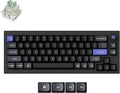 Keychron Q2 HE 8K Wired Hall Effect Gaming Keyboard with Magnetic Switches, 65% Layout, Rapid Trigger, Aluminum Body, Adjustable Actuation, Knob, RGB, Compatible with Mac/Windows/Linux – Black