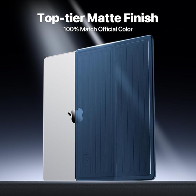 Soonjet TravelArmor for MacBook Pro 14 inch Case | M5 M4 M3 M2 M1 Pro/Max 2026 2025-2021 | Anti-Crack Tech | 360° Defense Upgrade | Hard Shell Laptop Cover | Midnight Clear