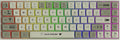 AK680 Wired Compact Mechanical Keyboard, 68 Keys Grey-White Layout, Hot-Swappable Tactile Brown Switch Gaming Keyboard with Multicolor Backlight, Eva Foam Dampening, for Gaming & Typing
