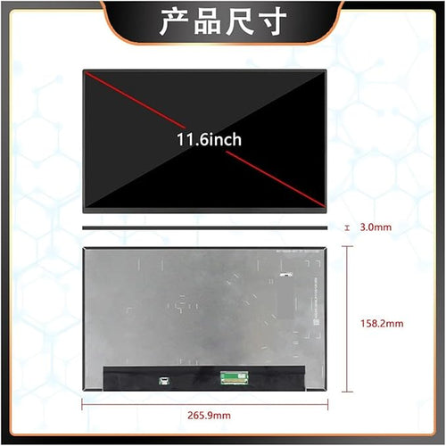 11.6-inch LCD screen, 4K resolution, slim and portable NV116QUM-N31