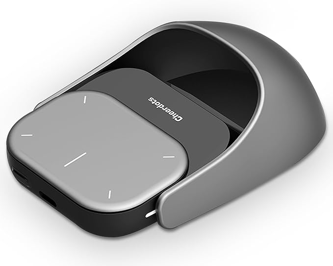 Wireless AI Mouse - 3 in 1 Detachable Computer Mouse, Presenter Presentation Pointers Remote with Laser, Ultra-Lightweight, Compatible with PC/Mac/Laptop (No ChatGPT, No Recording, Silver)