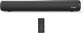 LITTOAK HDMI Sound Bar for Smart TV, Small TV Sound Bar Speakers, Optical/HDMI/Aux/Coax/USB/Bluetooth Connection for TV, PC, Projectors, Includes Remote Control, 16 inch