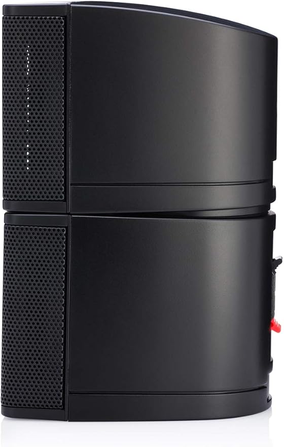 Pure Resonance Audio MC2.5B Dual 2.5” Swiveling Surround Sound Mini Cube Speaker (Pair, Black) (with Brackets)