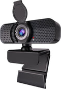 4K Webcam with Autofocus & Tripod, Camera for PC Laptop with Dual Microphone, USB Computer Camera with Low Light Correction, Auto White Balance, Video Camera for Streaming, Meetings, Office, Zoom