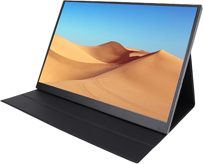 Dpofirs Portable Monitor, 16in 4K Laptop Monitor with Low Blue Light, USB C HDMI Computer Display for Desktop, Gaming Consoles