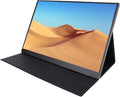 XUMIUZIY Portable Monitor 16 Inch, 4K 60Hz USB C HDMI Computer Display, IPS Gaming Monitor with Cover & Dual Speakers, External Screen for Laptop PC Phone