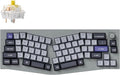 Keychron Q8 Pro Full-Metal Wireless Custom Mechanical Keyboard, 65% Alice Layout Bluetooth/Wired, QMK/VIA, Hot Swappable, 1000 Hz Polling Rate, RGB Backlit for Mac Windows Linux-Grey