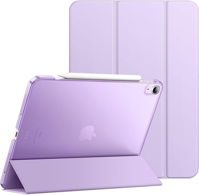 JETech Case for iPad Air 13-Inch M4/M3/M2 (2026/2025/2024), Slim Stand Hard Back Shell Smart Cover with Auto Wake/Sleep (Purple)