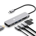 USB C Hub HDMI, MacBook Pro Adapters with 100W PD, NOVOO 6 in 1 Adapter 4K to HDMI, 2 USB 3.0 Ports and SD/TF Cards Reader for iPad Pro/MacBook Pro Air/Type C Devices